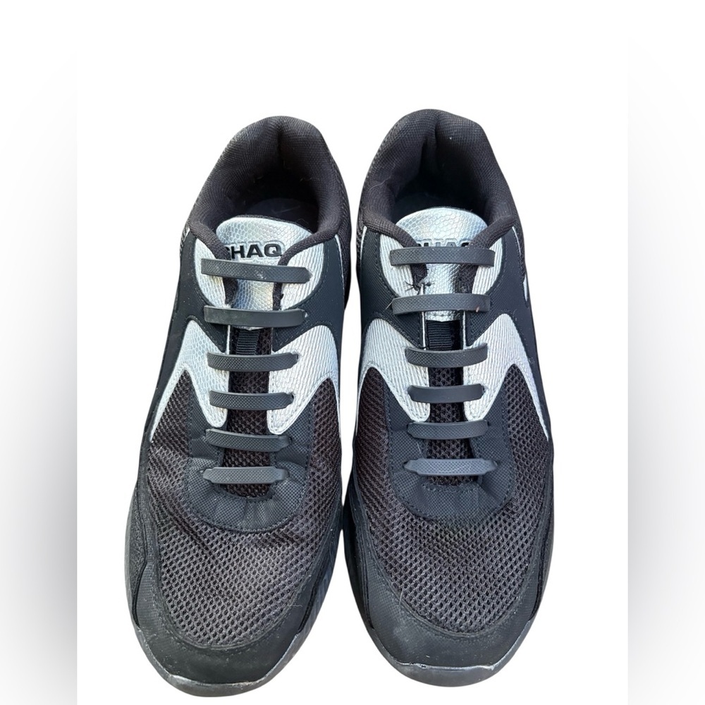 Shaq Black and Gray Men's Sneakers mesh athletic slip on sneakers. Worn 1X.